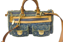 Load image into Gallery viewer, LOUIS VUITTON ルイヴィトン 2WAYショルダーハンドバッグ M95019 ネオスピーディ モノグラムデニム ゴールド金具 美品 中古 55859