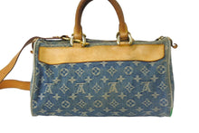 Load image into Gallery viewer, LOUIS VUITTON ルイヴィトン 2WAYショルダーハンドバッグ M95019 ネオスピーディ モノグラムデニム ゴールド金具 美品 中古 55859