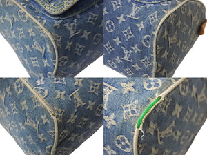 LOUIS VUITTON ルイヴィトン 2WAYショルダーハンドバッグ M95019 ネオスピーディ モノグラムデニム ゴールド金具 美品 中古 55859