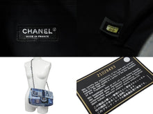 Load image into Gallery viewer, 極美品 CHANEL シャネル ショルダーバッグ パッチワーク マルチカラー ブルー ツイード デニム シルバー金具 21番台 中古 55862