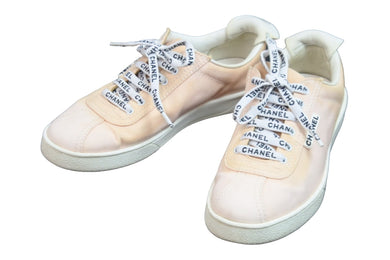 CHANEL シャネル スニーカー ローカット ココマーク G34085 ピンク キャンバス サイズ37 良品 中古 55863