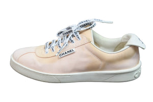 CHANEL シャネル スニーカー ローカット ココマーク G34085 ピンク キャンバス サイズ37 良品 中古 55863