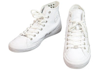 Load image into Gallery viewer, CHROME HEARTS クロムハーツ コンバース スニーカー CHプラスダガーピラミッド オールスター 28.5cm ホワイト シルバー金具 55865 正