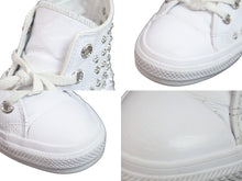 Load image into Gallery viewer, CHROME HEARTS クロムハーツ コンバース スニーカー CHプラスダガーピラミッド オールスター 28.5cm ホワイト シルバー金具 55865 正