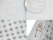 Load image into Gallery viewer, CHROME HEARTS クロムハーツ コンバース スニーカー CHプラスダガーピラミッド オールスター 28.5cm ホワイト シルバー金具 55865 正