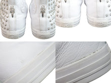 Load image into Gallery viewer, CHROME HEARTS クロムハーツ コンバース スニーカー CHプラスダガーピラミッド オールスター 28.5cm ホワイト シルバー金具 55865 正