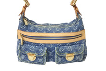 Load image into Gallery viewer, 極美品 LOUIS VUITTON ルイヴィトン モノグラムデニム バギーPM ショルダーバッグ デニムキャンバス ブルー M95049 中古 55872