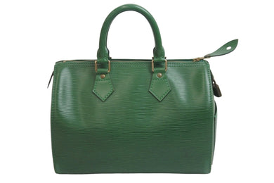 LOUIS VUITTON ルイヴィトン ハンドバッグ M43014 スピーディ25 エピレザー ボルネオグリーン ゴールド金具 良品 中古 55883