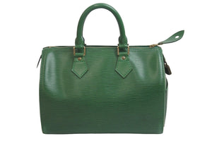 LOUIS VUITTON ルイヴィトン ハンドバッグ M43014 スピーディ25 エピレザー ボルネオグリーン ゴールド金具 良品 中古 55883