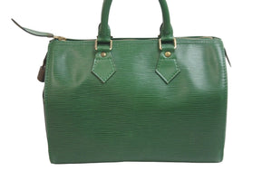 LOUIS VUITTON ルイヴィトン ハンドバッグ M43014 スピーディ25 エピレザー ボルネオグリーン ゴールド金具 良品 中古 55883