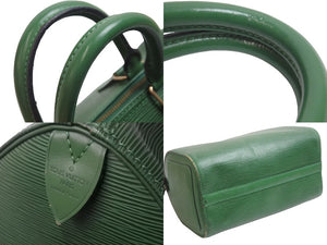 LOUIS VUITTON ルイヴィトン ハンドバッグ M43014 スピーディ25 エピレザー ボルネオグリーン ゴールド金具 良品 中古 55883