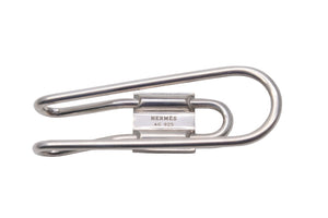 新品同様 HERMES エルメス マネークリップ カデナモチーフ シルバー925 18.2g 中古 55886