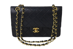 CHANEL シャネル マトラッセ Wフラップ チェーン ショルダーバッグ 0番台 ラムスキン ヴィンテージ ゴールド金具 良品 中古 55890