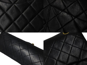 CHANEL シャネル マトラッセ Wフラップ チェーン ショルダーバッグ 0番台 ラムスキン ヴィンテージ ゴールド金具 良品 中古 55890