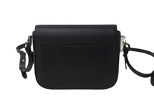 画像をギャラリービューアに読み込む, PRADA プラダショルダーバッグ トライアングルロゴ 1BD249 カーフ ブラック NERO シルバー金具 美品 中古 55893 