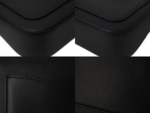 画像をギャラリービューアに読み込む, PRADA プラダショルダーバッグ トライアングルロゴ 1BD249 カーフ ブラック NERO シルバー金具 美品 中古 55893 