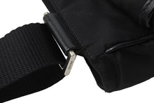 Load image into Gallery viewer, PRADA プラダ ショルダーバッグ スクエア トライアングルロゴ ナイロン ブラック シルバー金具 美品 中古 55894