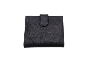CHANEL シャネル 三つ折り財布 ココマーク 6番台 2000年 キャビアスキン ブラック ゴールド金具 レディース 美品 中古 55910