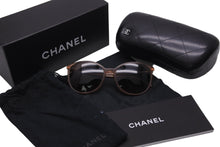 Load image into Gallery viewer, 極美品 CHANEL シャネル サングラス ブラウン アイウェア ココマーク 小物 プラスチック 55□17 5278 中古 55911