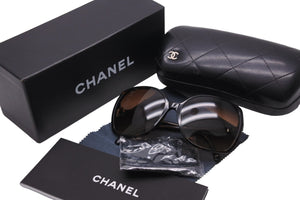 CHANEL シャネル ココマーク ブラウン サングラス メガネ 5204A サイズ60□17-135 イタリア製 美品 中古 55912
