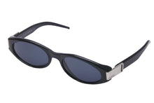 Load image into Gallery viewer, GUCCI グッチ サングラス ブラック ブルー アイウェア 小物 ロゴ シルバー金具 55□20 GG2411 ブラック 美品 中古 55914
