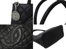 Load image into Gallery viewer, CHANEL シャネル ハンドバッグ 復刻トート A01804 ココマーク キャビアスキン ブラック シルバー金具 美品 中古 55926