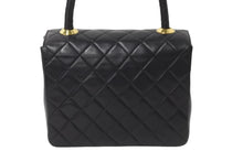Load image into Gallery viewer, CHANEL シャネル ハンドバッグ マトラッセ ラムスキン ココマーク ブラック ターンロック ゴールド金具 美品 中古 55928