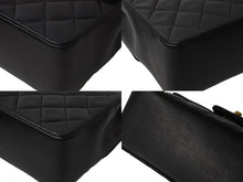 Load image into Gallery viewer, CHANEL シャネル ハンドバッグ マトラッセ ラムスキン ココマーク ブラック ターンロック ゴールド金具 美品 中古 55928