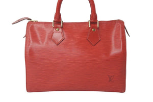 LOUIS VUITTON ルイヴィトン ハンドバッグ スピーディ 30 エピ M43007 カスティリアンレッド ゴールド金具 美品 中古 55950