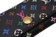 Load image into Gallery viewer, LOUIS VUITTON ルイヴィトン キーケース M93732 ミュルティクレ4連 モノグラムキャンバス ブラック ピンク 良品 中古 55957