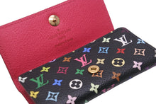 Load image into Gallery viewer, LOUIS VUITTON ルイヴィトン キーケース M93732 ミュルティクレ4連 モノグラムキャンバス ブラック ピンク 良品 中古 55957
