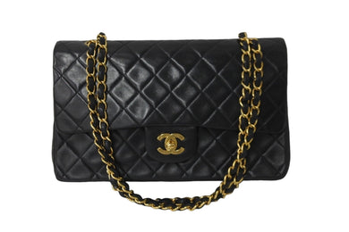 CHANEL シャネル マトラッセ Wフラップ チェーン ショルダーバッグ 2番台 ゴールド金具 ココマーク ロゴ 中古 55964