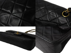 CHANEL シャネル マトラッセ Wフラップ チェーン ショルダーバッグ 2番台 ゴールド金具 ココマーク ロゴ 中古 55964