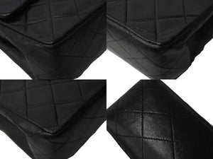CHANEL シャネル マトラッセ Wフラップ チェーン ショルダーバッグ 2番台 ゴールド金具 ココマーク ロゴ 中古 55964