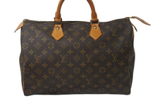 Load image into Gallery viewer, LOUIS VUITTON ルイヴィトン ボストンバッグ M41107 スピーディ35 モノグラムキャンバス ブラウン ゴールド金具 美品 中古 55967