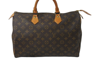 LOUIS VUITTON ルイヴィトン ボストンバッグ M41107 スピーディ35 モノグラムキャンバス ブラウン ゴールド金具 美品 中古 55967