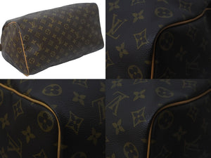 LOUIS VUITTON ルイヴィトン ボストンバッグ M41107 スピーディ35 モノグラムキャンバス ブラウン ゴールド金具 美品 中古 55967