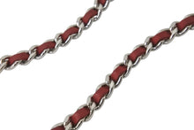 Load image into Gallery viewer, CHANEL シャネル ショルダーバッグ マトラッセ チェーンウォレット ラムスキン 22番台 レッド シルバー金具 美品 中古 55979