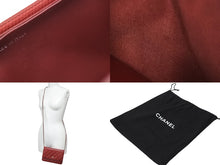 Load image into Gallery viewer, CHANEL シャネル ショルダーバッグ マトラッセ チェーンウォレット ラムスキン 22番台 レッド シルバー金具 美品 中古 55979