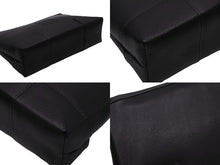 Load image into Gallery viewer, LOEWE ロエベ ポーチ 化粧ポーチ バニティ ロゴ入り 箱付き 100409 ブラック シルバー金具 美品 中古 55982