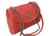 Load image into Gallery viewer, 新品同様 CHANEL シャネル チェーンショルダーバッグ ココマーク キャビアスキン ステッチ 21番台 2015年 レッド 中古 55992