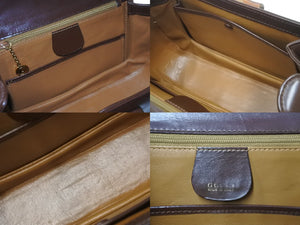 GUCCI グッチ バンブー 2WAYバッグ ハンドバッグ ショルダーバッグ 000 46 0018 レザー ブラウン ゴールド金具 美品 中古 55993