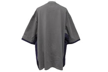 Load image into Gallery viewer, Sacai サカイ 半袖Ｔシャツ異素材 ドッキング ドローコード サイズ 3 グレー ネイビー 22-02872M 美品 中古 56010