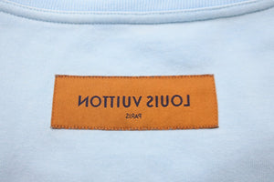 LOUIS VUITTON ルイヴィトン インサイドアウト 半袖Ｔシャツ トップス ブルー RM211 NPL HKY83W サイズXXXL 良品 中古 56012
