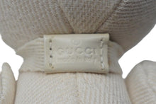 Load image into Gallery viewer, GUCCI グッチ GGキャンバス ぬいぐるみ 人形 テディーベア クマ ホワイト 白 7077722 美品 中古 56019