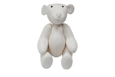 GUCCI グッチ GGキャンバス ぬいぐるみ 人形 テディーベア クマ ホワイト 白 7077722 美品 中古 56019