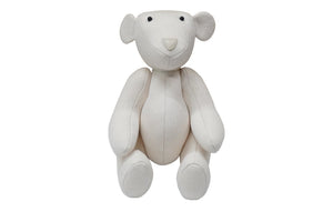 GUCCI グッチ GGキャンバス ぬいぐるみ 人形 テディーベア クマ ホワイト 白 7077722 美品 中古 56019