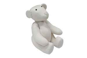 GUCCI グッチ GGキャンバス ぬいぐるみ 人形 テディーベア クマ ホワイト 白 7077722 美品 中古 56019