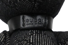Load image into Gallery viewer, GUCCI グッチ GGキャンバス ぬいぐるみ 人形 テディーベア クマ ブラック 黒 7077722 美品 中古 56020