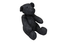 Load image into Gallery viewer, GUCCI グッチ GGキャンバス ぬいぐるみ 人形 テディーベア クマ ブラック 黒 7077722 美品 中古 56020